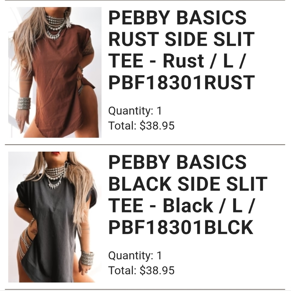 Pebby Forevee Basics Side Slit Tee Bundle